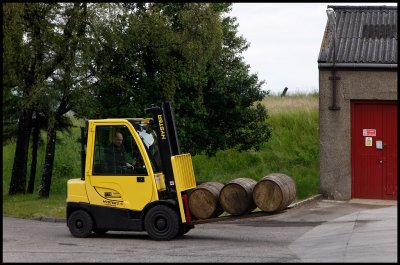 Casks transported for maturation in the warehouse - Glenmorangie