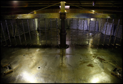 An empty mash tun at Glenfarclas