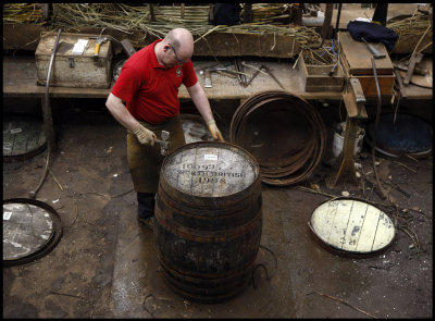 Worker at Speyside Cooperage