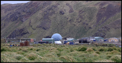 The research station at Macquarie island