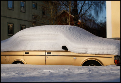 A Volvo 244 GL - not in use during winter....