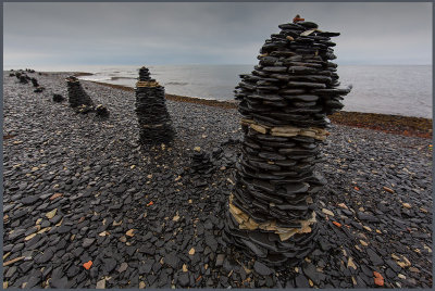 Stones (Skiffer) near the Lighthouse at Ottenby - built in summer 2012