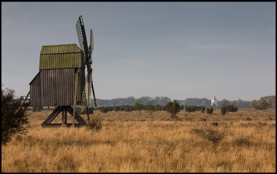 Old windmill at Nsby (s church in the background)