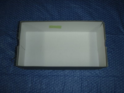 Shoe box used for cardboard