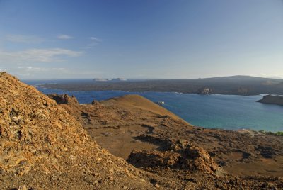 China Hat and Beagle Islands from Bartolome Summit