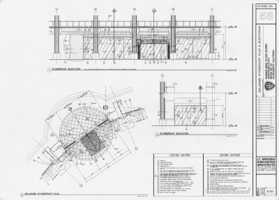 Enlarged Storefront Plan &  Elevations