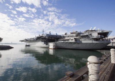 USS Midway on San Diego Bay