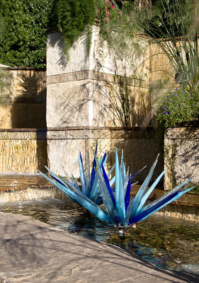 Blue Icicles at the Welcoming Water Wall