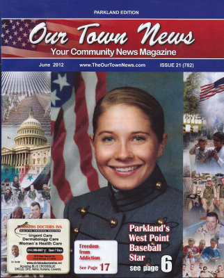 Our Town News cover featuring For Our Troops as background