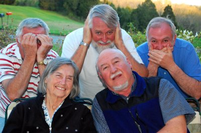Smart guys messing up a good pic with my mother.