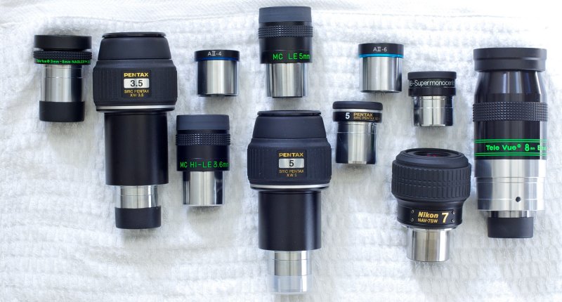 Short focal length eyepieces