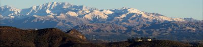 Looking snow covered mountains from Wendy Drive