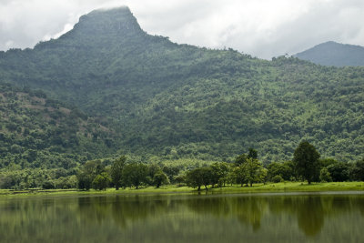 Lake by the lower temple