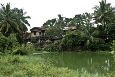 Leaving downtown on a motorbike, came across this house