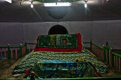 Inside a Sufi shrine