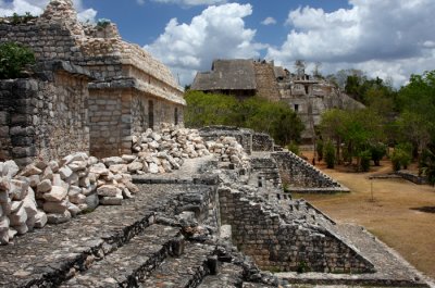 Mayan ruins of Ek Balam and Colorful town of Valladolid
