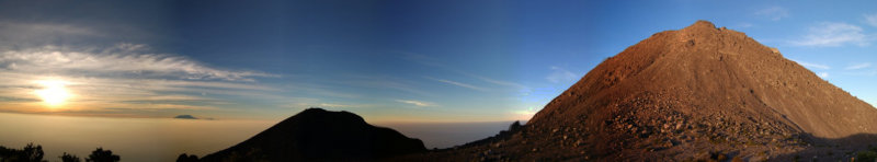 Sunrise at Mount Merapi (Java, Indonesia)