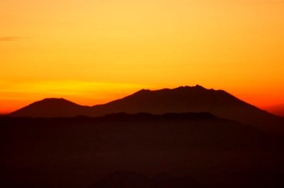 Mount Penanjakan At Dawn