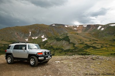 FJ at the Top of Rocky Mountain Park