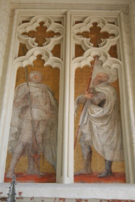 Paintings on the wall of the Summer Refectory