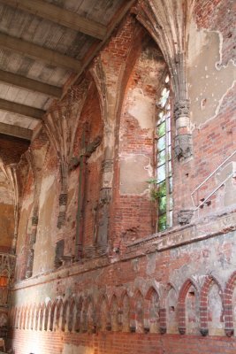 The remainings of the interior of the church of the Most Holy Virgin Mary