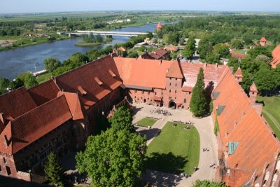 The High Castle and the Middle Castle from a bird's - eye view