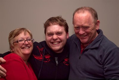 Mum, Dean and Dad