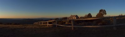 Craigs Hut Sunset Panorama 1