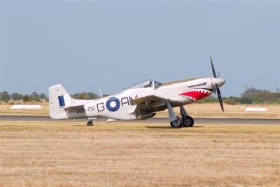 CA-18 Mustang Fighter taxiing