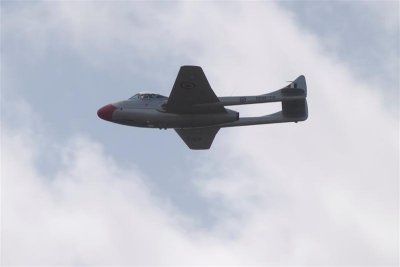 DH Vampire Jet fly past