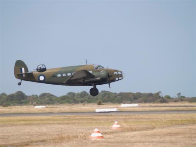 Hudson Bomber Taking off
