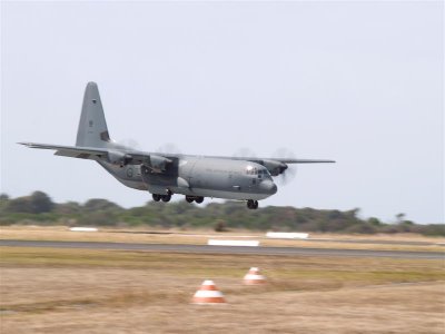 Lockheed Heercules C-130J landing