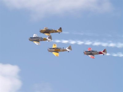 Southern Knights fly past