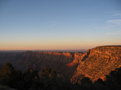 sunset from Desert View, East Rim