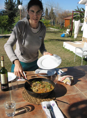 paella at Silvia's house