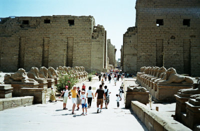some sort of salution - Karnak Temple