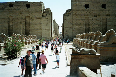 Rita at Karnak Temple