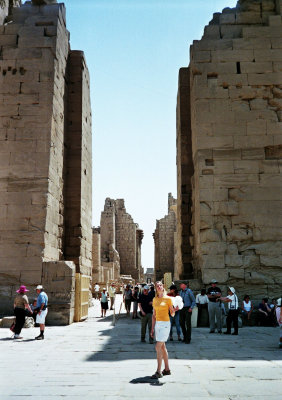 Lini at Karnak Temple