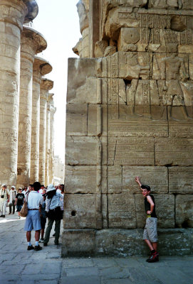 Alex at Karnak Temple