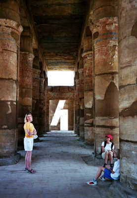 in the shade of Karnak Temple