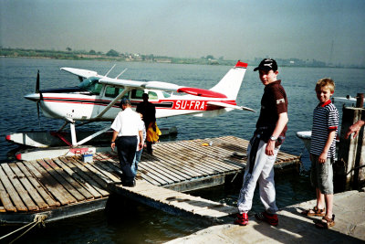 all aboard the seaplane!