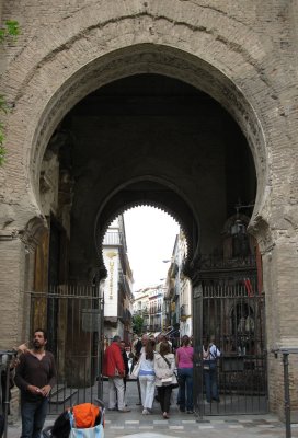 Sevilla cathedral, exit doorway