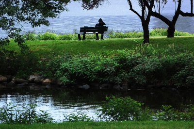 alone by the river