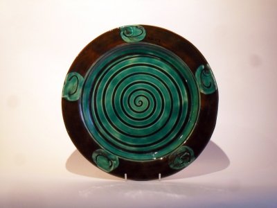 Spiral Turquoise Plate