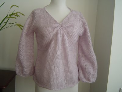 #144 Lilac faux mohair sweater