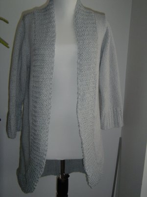 #147 Silver grey cashemer lond cardigan