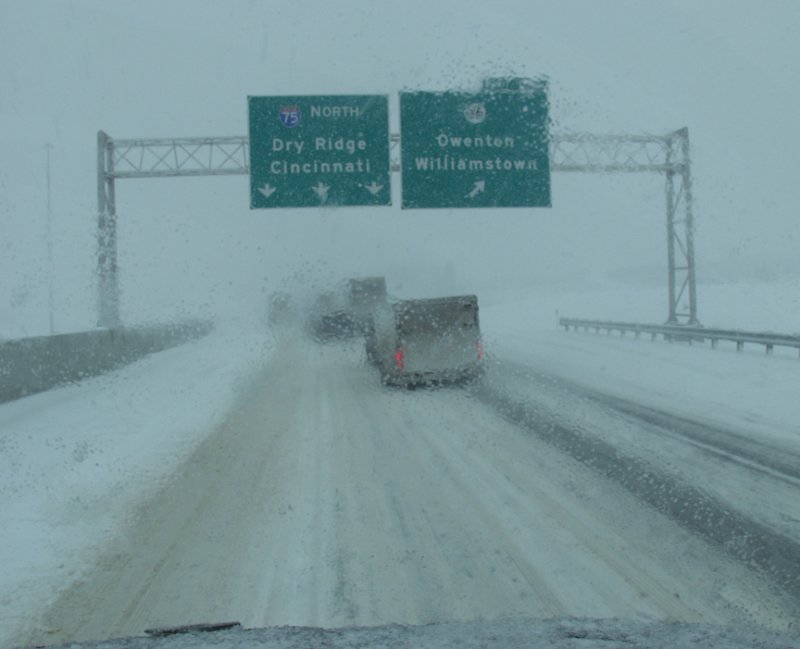 Heading North On I-75...The Area Got 20 Inches Of Snow Before It Was All Over
