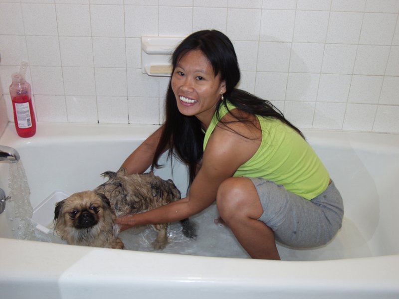 After 21 Days On The Road, We ALL Wanted Precious To Take A Bath