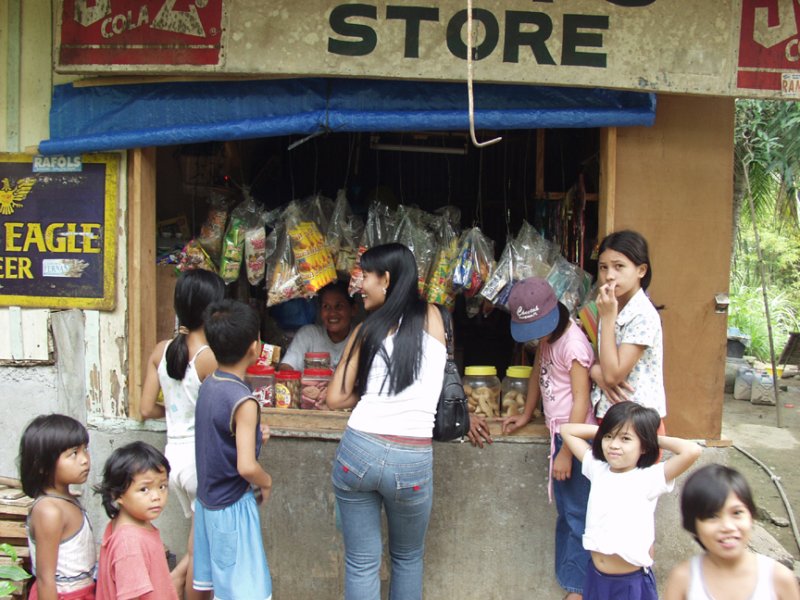 Mila's Store, Upper Kalunasan, Philippines....She Is Evelyn's God Mother