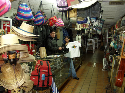 Eve Picking Out A Hard Rock Cafe T-Shirt In One Of The Shops On Revolucion